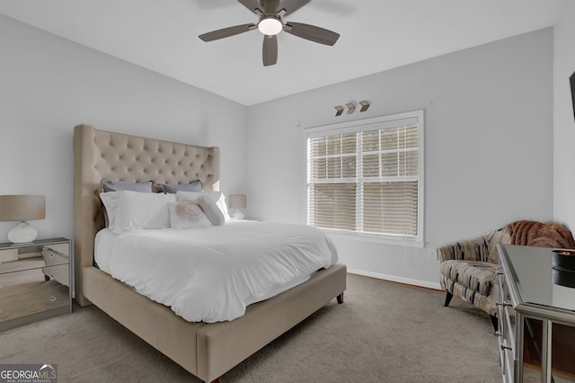2700 Pine Tree Rd NE Unit 2306, Atlanta, GA 30324 - bedroom featuring baseboards, carpet floors, and ceiling fan