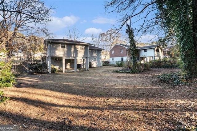 view of rear view of property