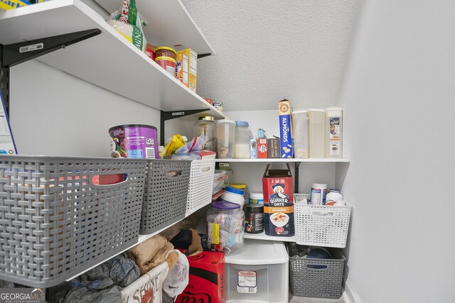 view of pantry