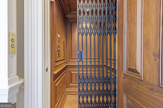 5200 Moore Rd, Suwanee, GA 30024 - elevator with a decorative wall