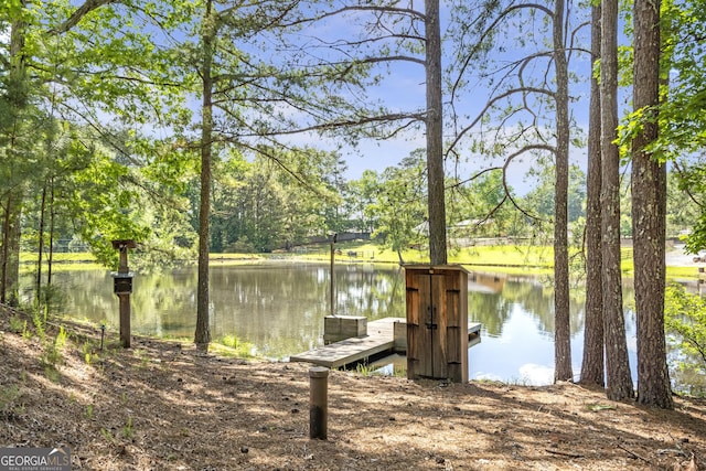 5200 Moore Rd, Suwanee, GA 30024 - dock area featuring a water view