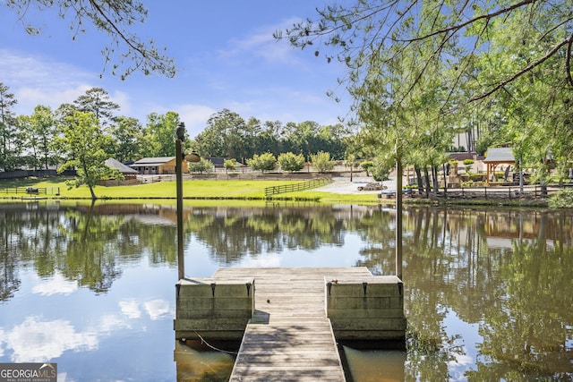 5200 Moore Rd, Suwanee, GA 30024 - dock featuring a water view