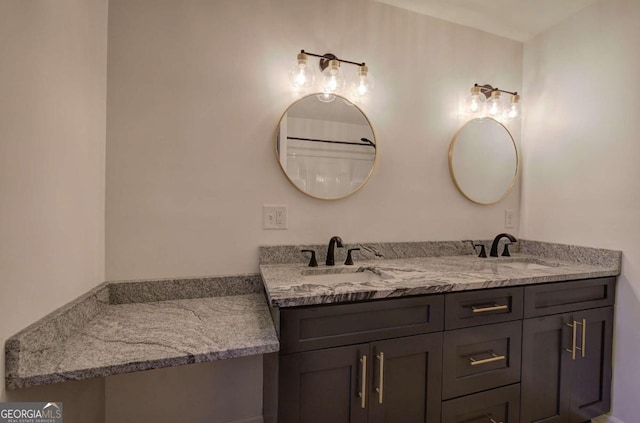 bathroom with vanity