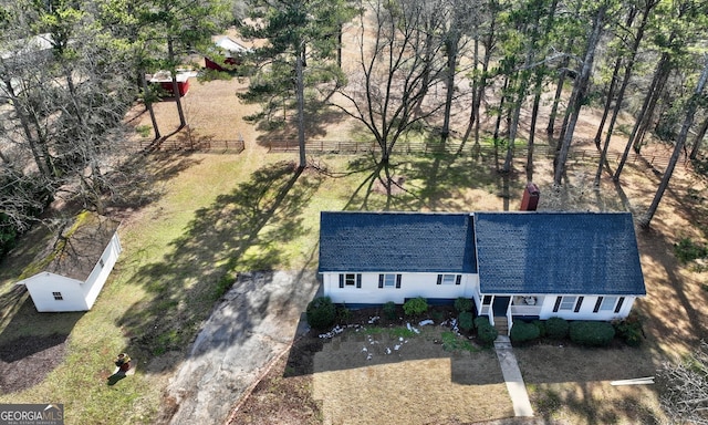 birds eye view of property