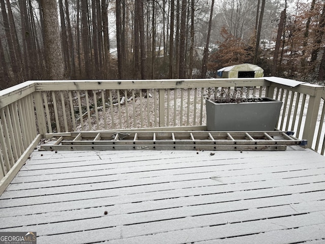 view of wooden terrace