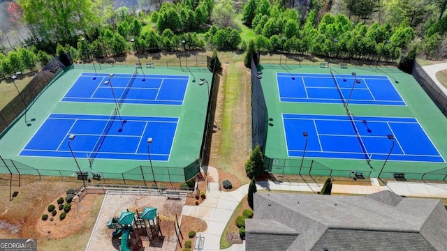 view of sport court