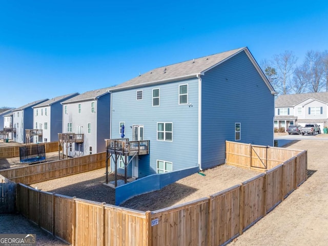 463 Walnut Grove Way, Pendergrass, GA 30567 - back of property featuring a residential view and a fenced backyard
