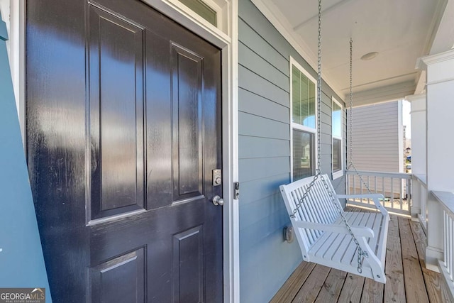 463 Walnut Grove Way, Pendergrass, GA 30567 - entrance to property featuring covered porch