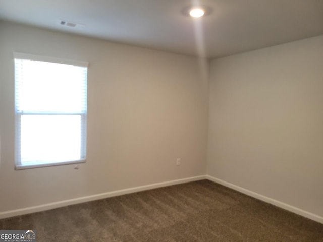 carpeted spare room with a wealth of natural light