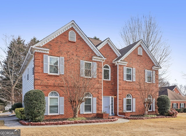 front of property with a front yard