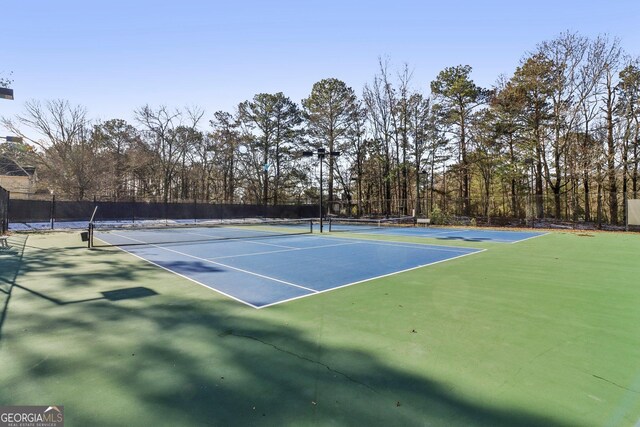 view of sport court