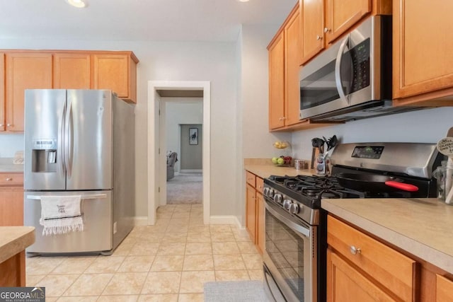 kitchen with appliances with stainless steel finishes