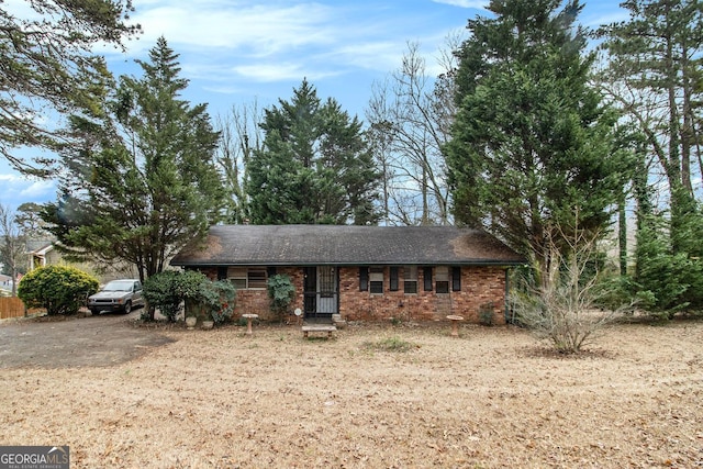 view of ranch-style home