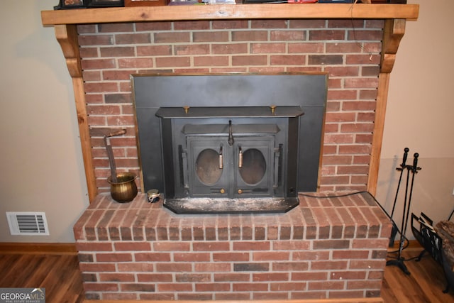 room details with wood-type flooring