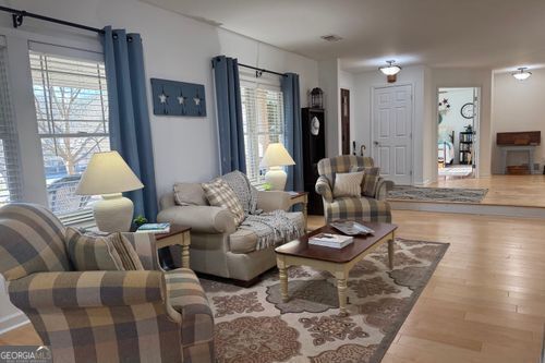 living room featuring hardwood / wood-style floors