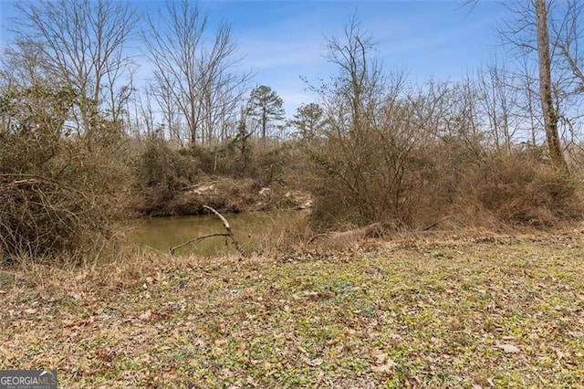 view of landscape with a water view