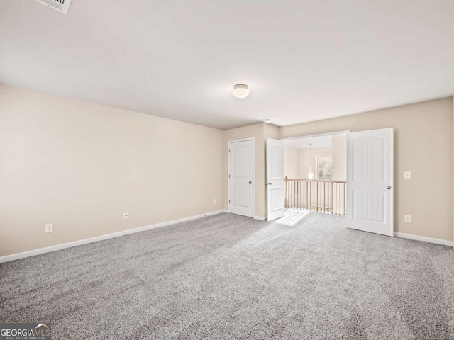 view of carpeted empty room