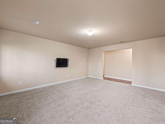 view of carpeted empty room