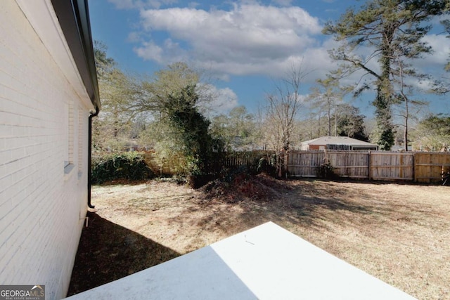 view of yard with a patio