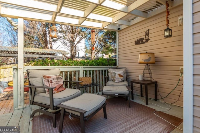 view of sunroom / solarium