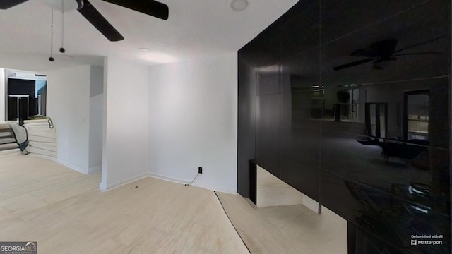 interior space with light wood-type flooring