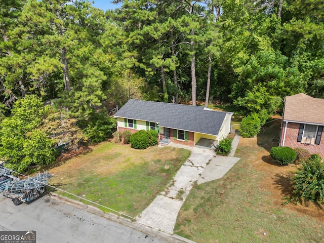 birds eye view of property