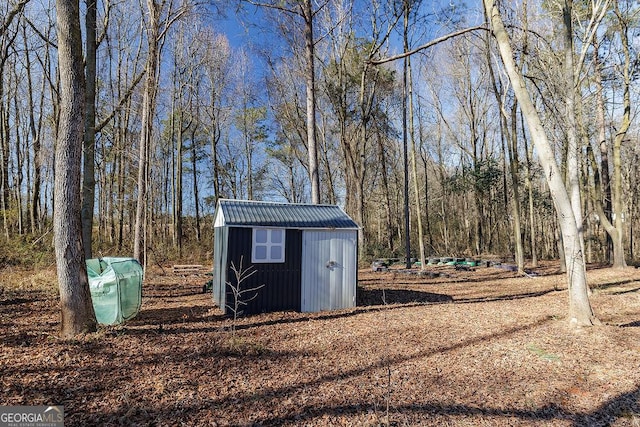 view of outdoor structure