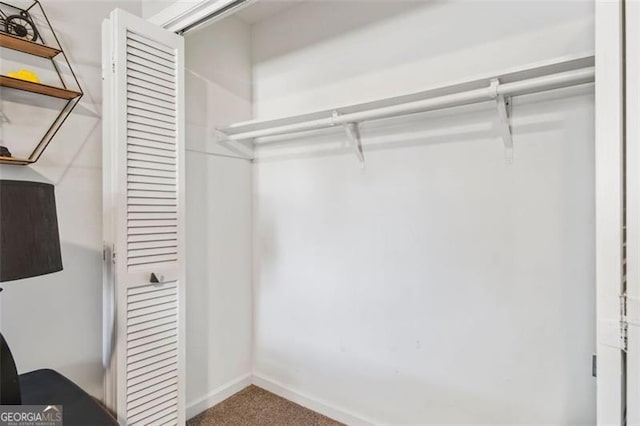 view of closet