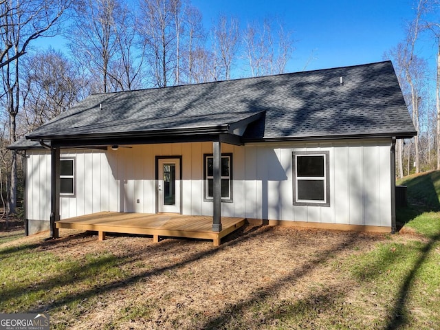 view of front of house featuring a deck