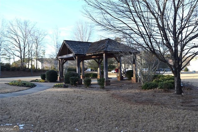 view of home's community featuring a gazebo