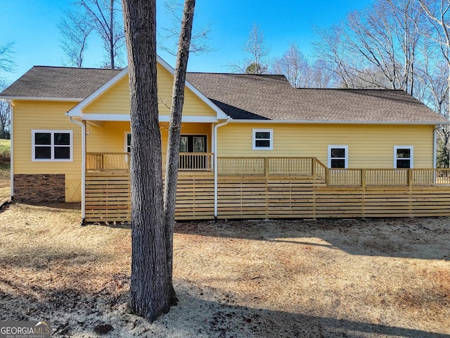 view of rear view of house