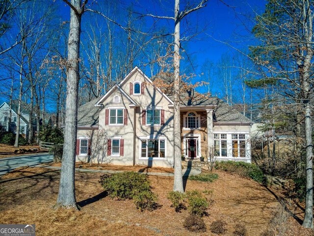 view of tudor-style house