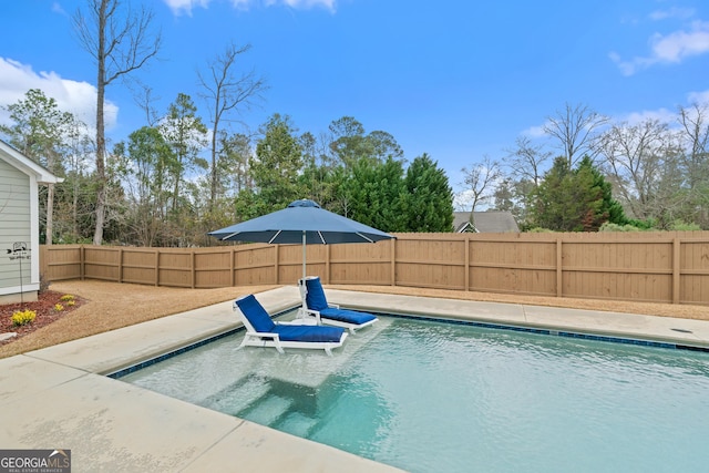 view of pool