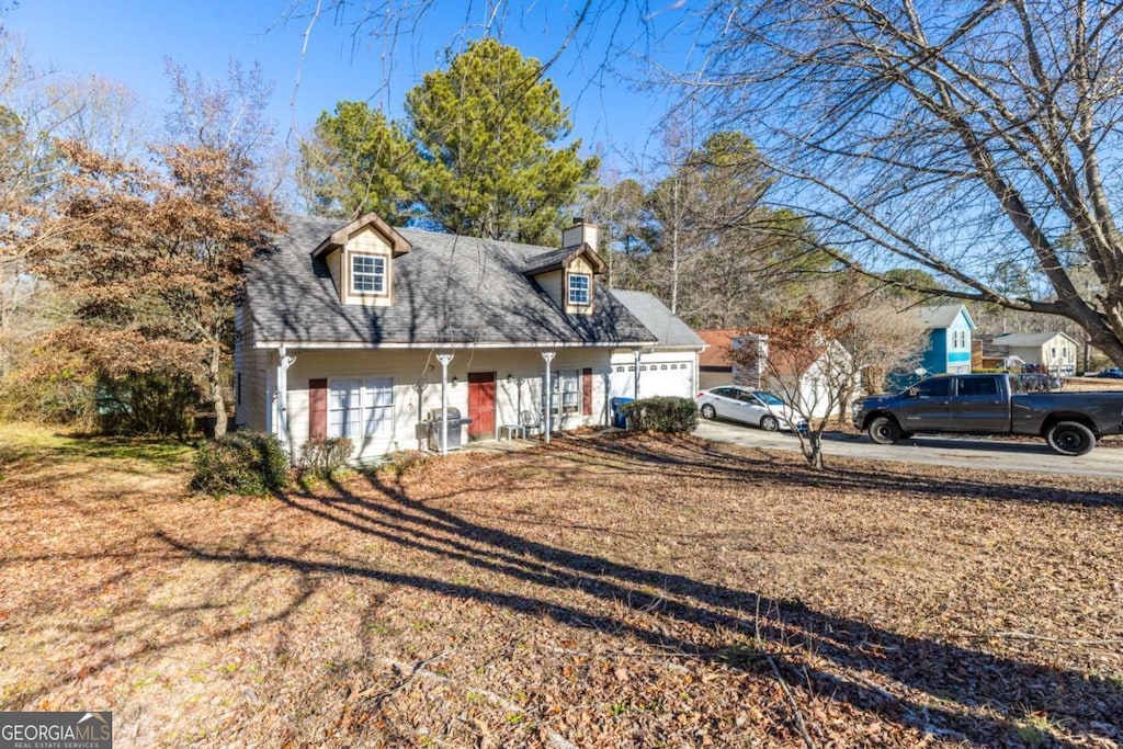 view of cape cod home