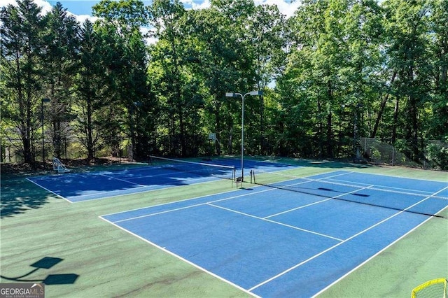 view of sport court