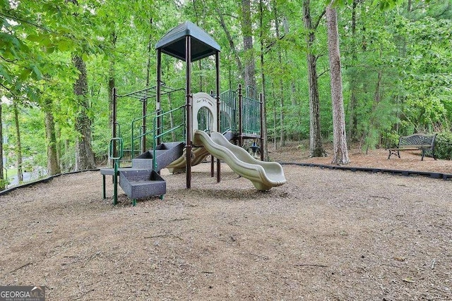 view of jungle gym