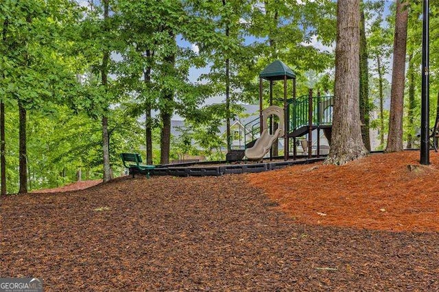 view of jungle gym