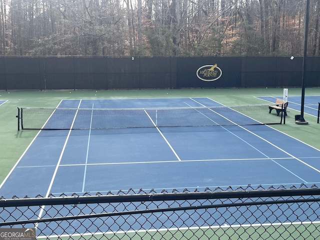 view of sport court