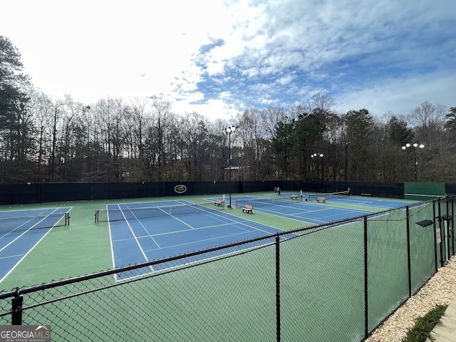 view of sport court