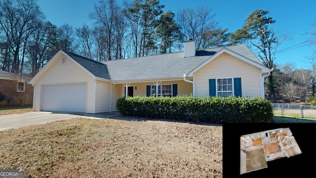 ranch-style house with a garage