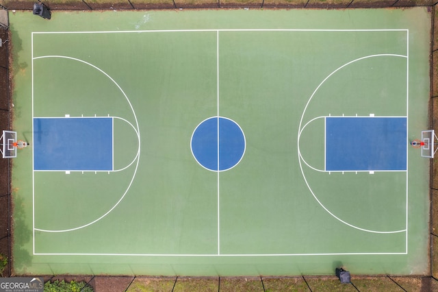 view of basketball court