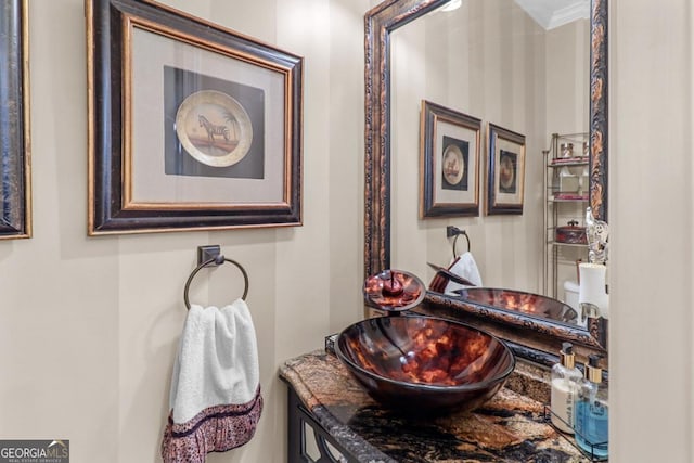 bathroom with vanity