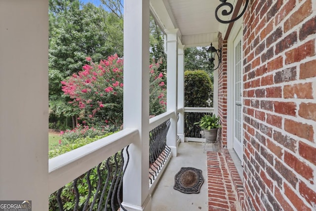 view of patio with covered porch