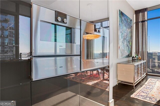 interior space featuring wood finished floors