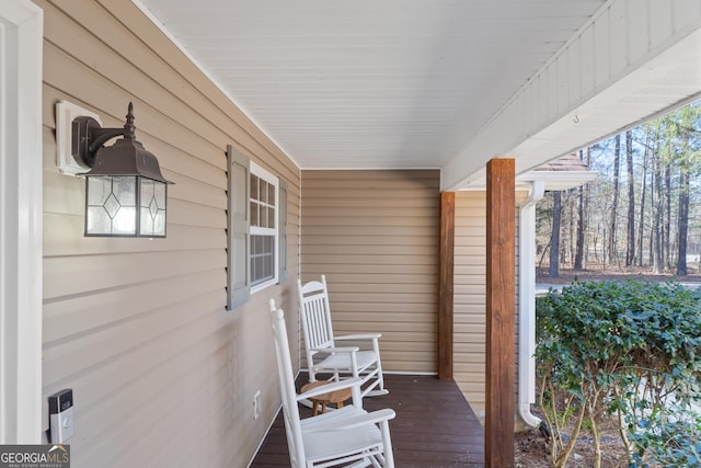 balcony with a porch