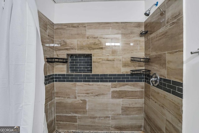 bathroom with walk in shower