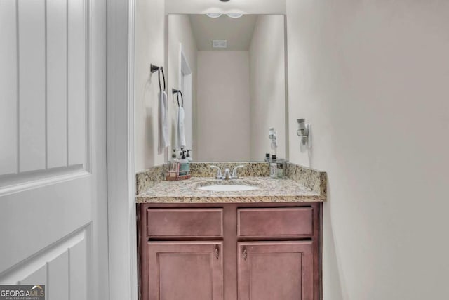 bathroom featuring vanity