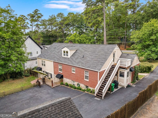 exterior space featuring a deck