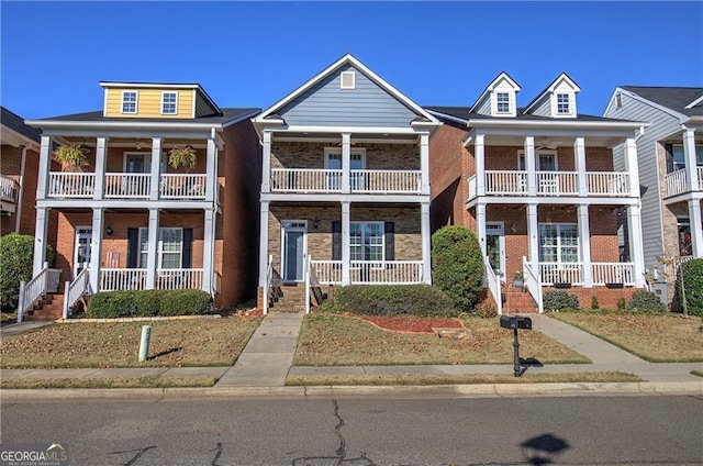 view of front of house with a porch