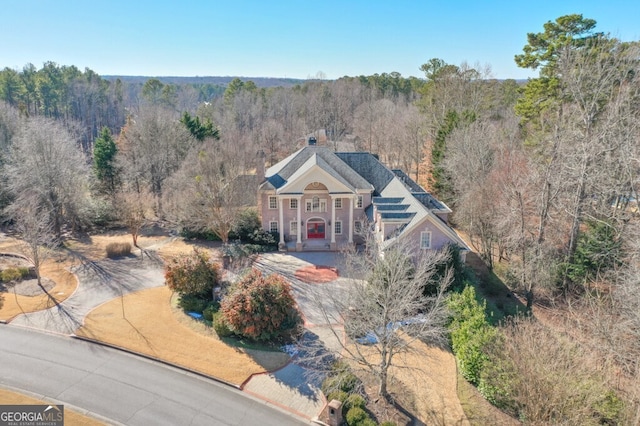 birds eye view of property